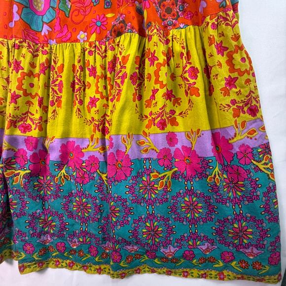 NATURAL LIFE Women Patricia Maxi Dress Flowy Tiered Boho Hippie Festival SZ XS - Picture 12 of 16